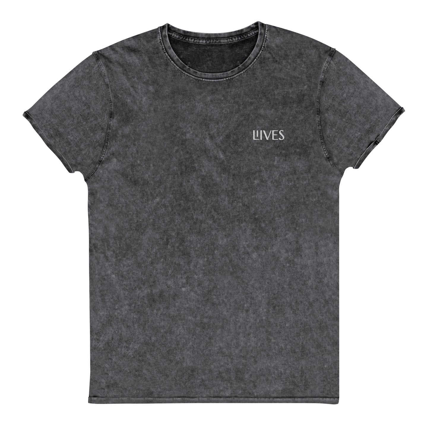 Embroided Unisex Denim Tee