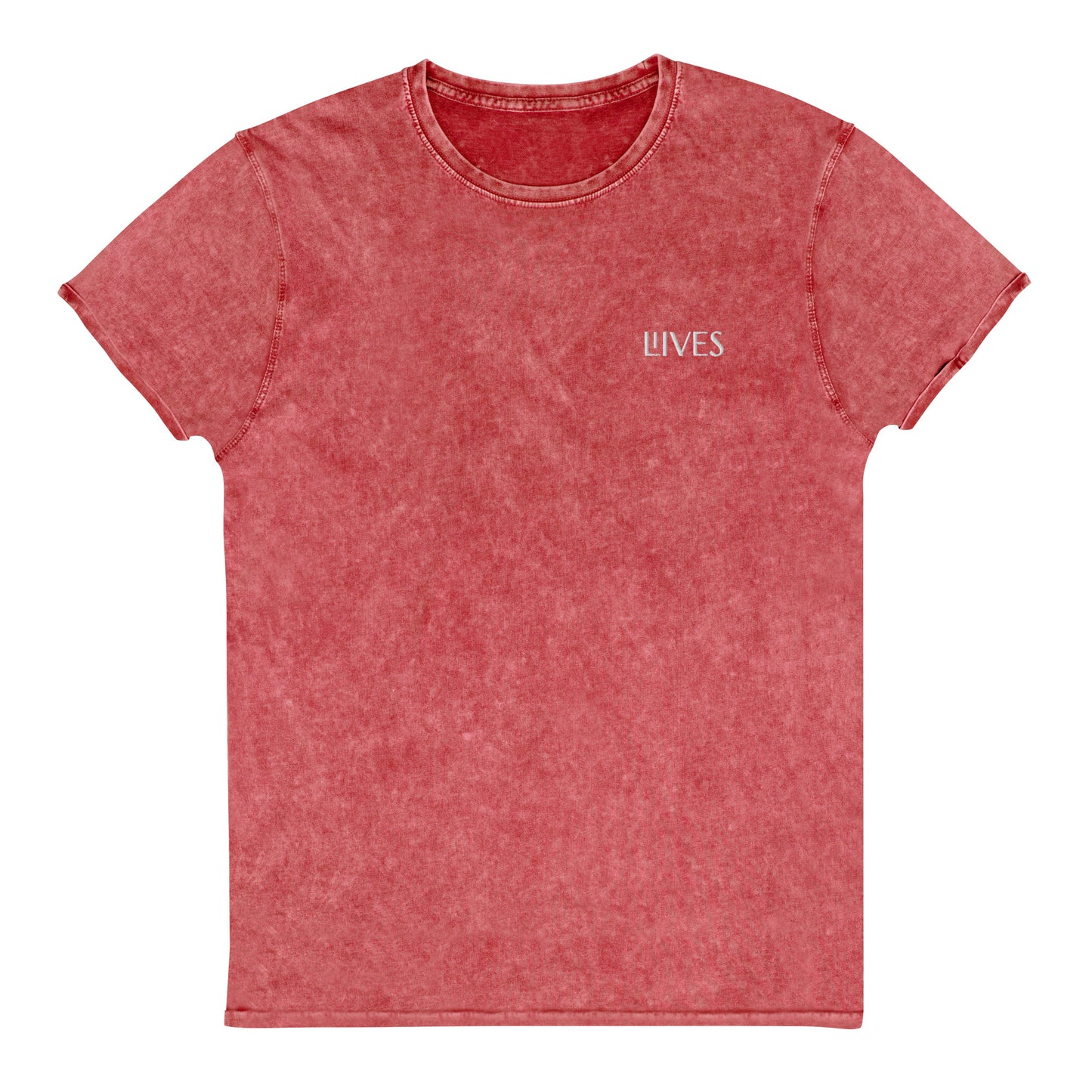Embroided Unisex Denim Tee
